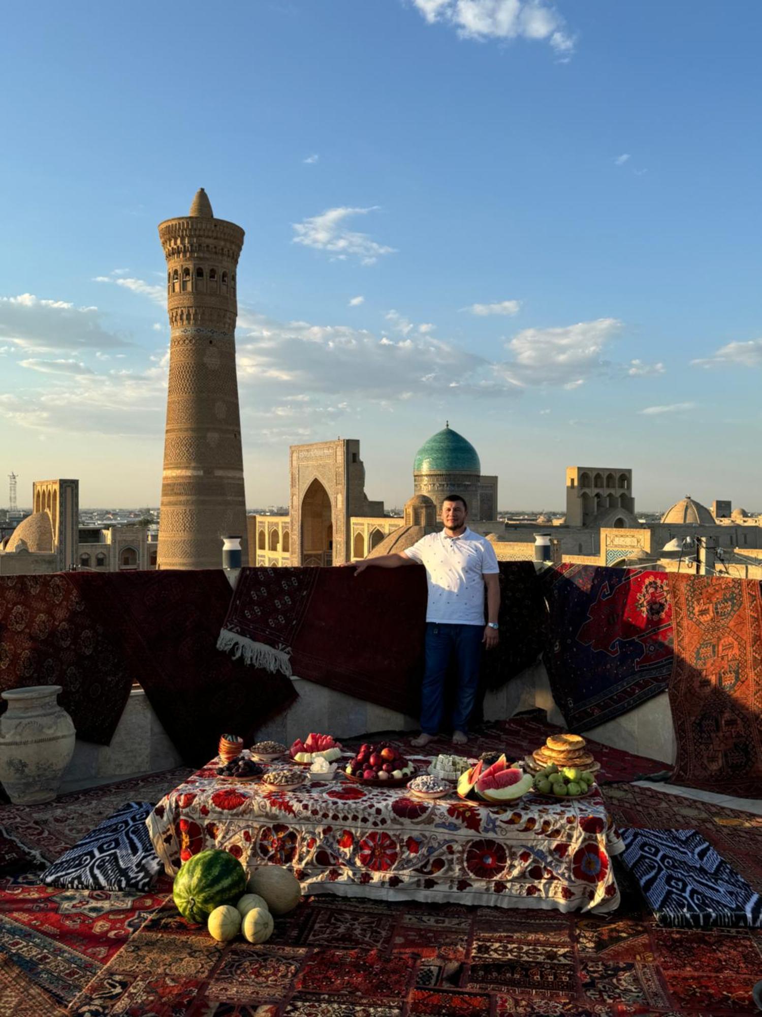 Poyi Kalon Teracce Hotel حلال Bukhara Bagian luar foto